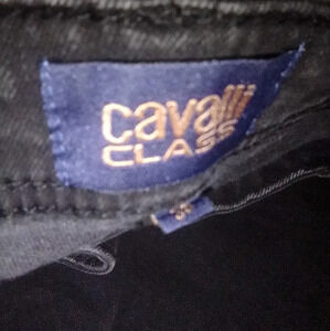 Cavalli Class designer denim black